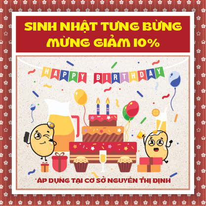 Mừng sinh nhật - Giảm 10%