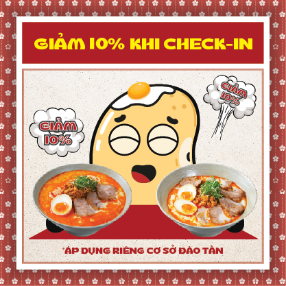 Giảm 10% khi Check-in