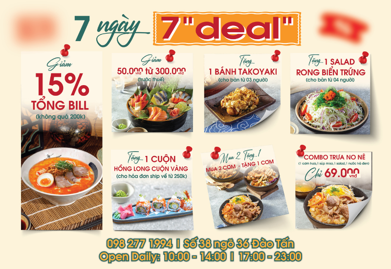 7 NGÀY 7 DEAL - CƠ SỞ ĐÀO TẤN